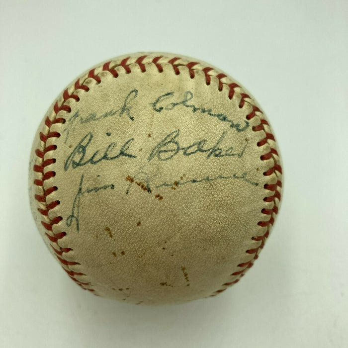Pittsburgh-Area WWII Servicemen Multi Signed Baseball World War 2