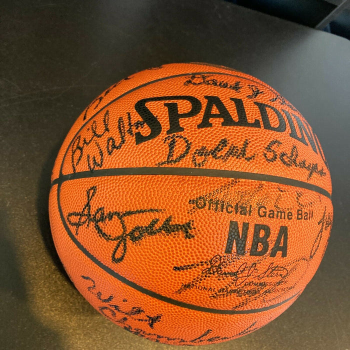 Wilt Chamberlain Bill Russell NBA Legends Signed 30th Anniversary Basketball JSA