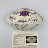 1994 San Francisco 49ers Super Bowl Champs Team Signed Football JSA COA
