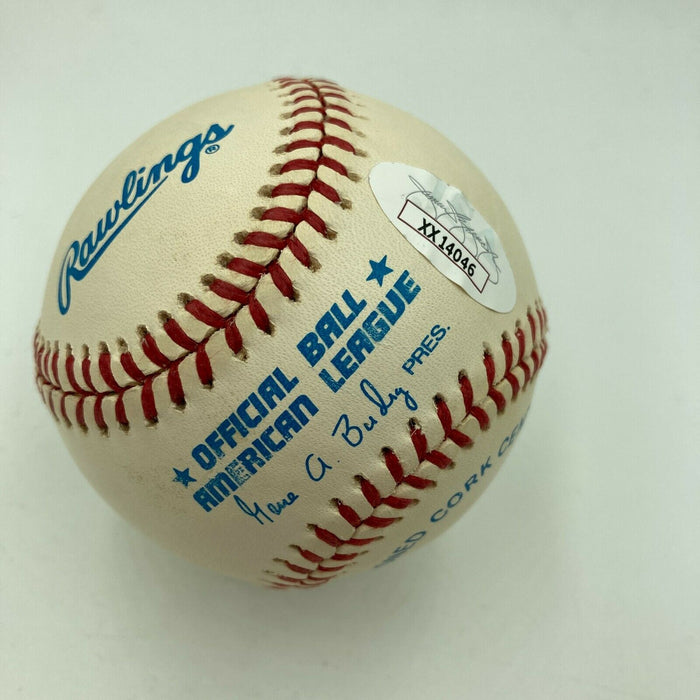 President Bill Clinton Signed 1990's American League Baseball With JSA COA