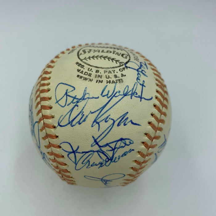 Beautiful 1976 New York Mets Team Signed NL Baseball 28 Sigs Tom Seaver W/COA