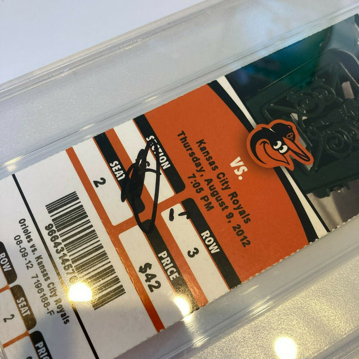 Manny Machado Signed MLB Debut Full Ticket August 9, 2012 PSA DNA