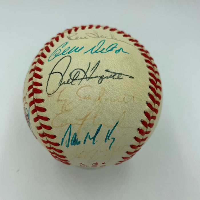 1988 Oakland A's Athletics AL Champs Team Signed World Series Baseball PSA DNA