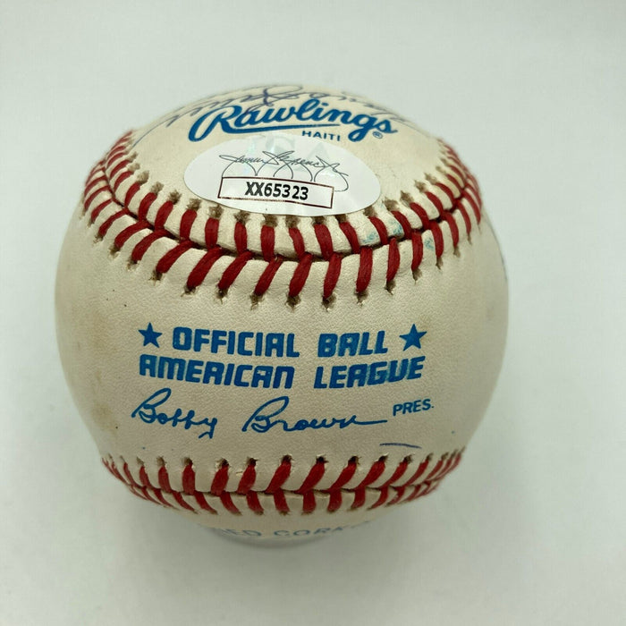 1953 New York Yankees World Series Champs Team Signed Baseball Mickey Mantle JSA