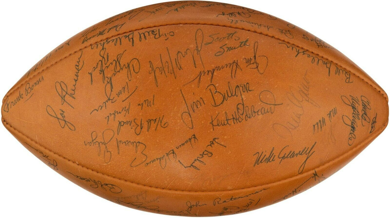 1970 Notre Dame Fighting Irish NCAA National Champions Team Signed Football PSA