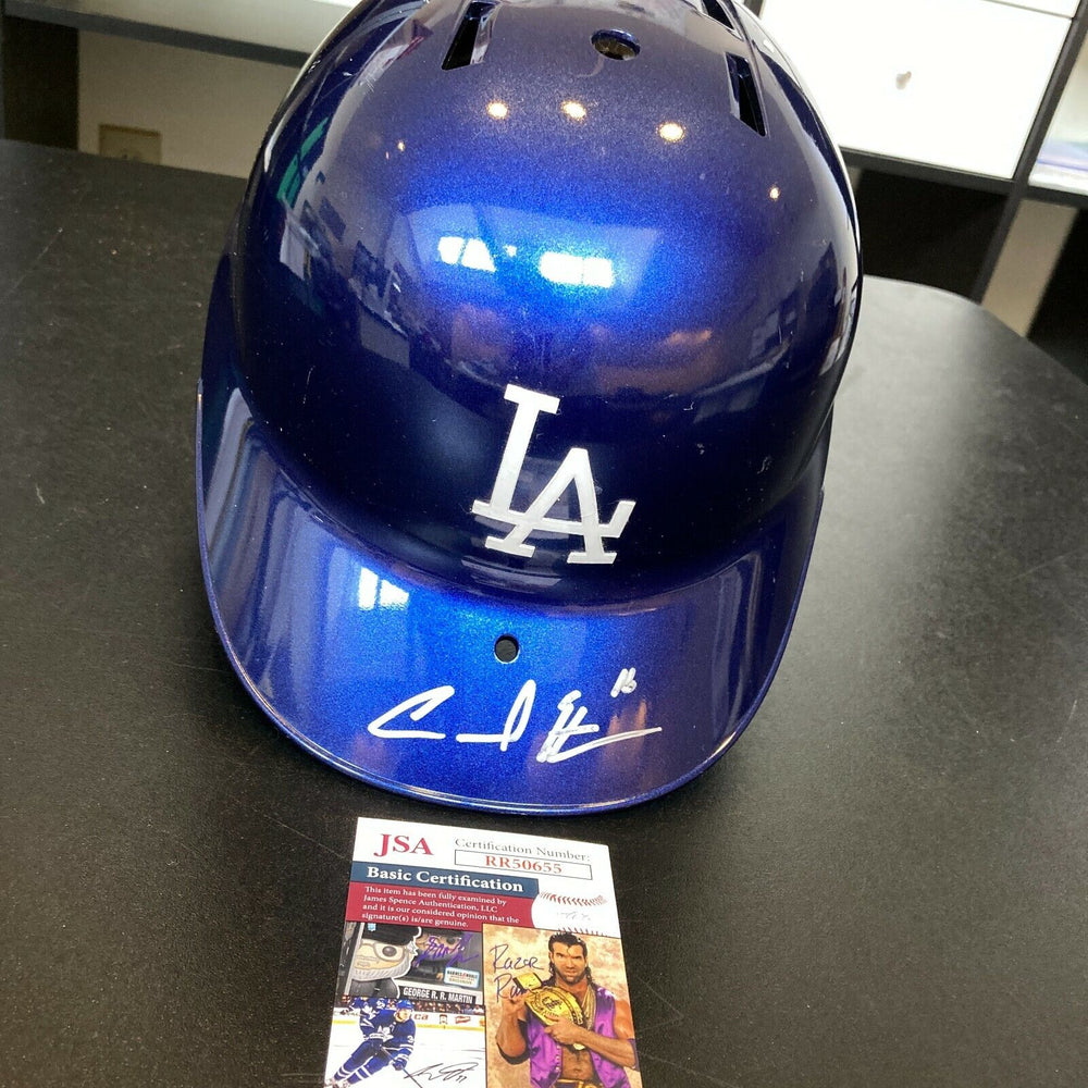 Andre Ethier Signed Los Angeles Dodgers Baseball Helmet JSA COA