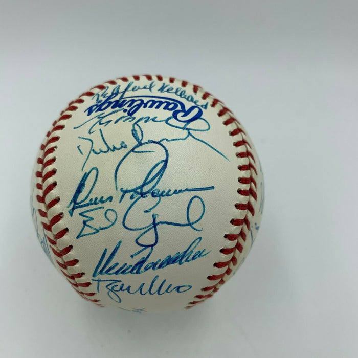 Beautiful 1995 Atlanta Braves WS Champs Team Signed World Series Baseball JSA