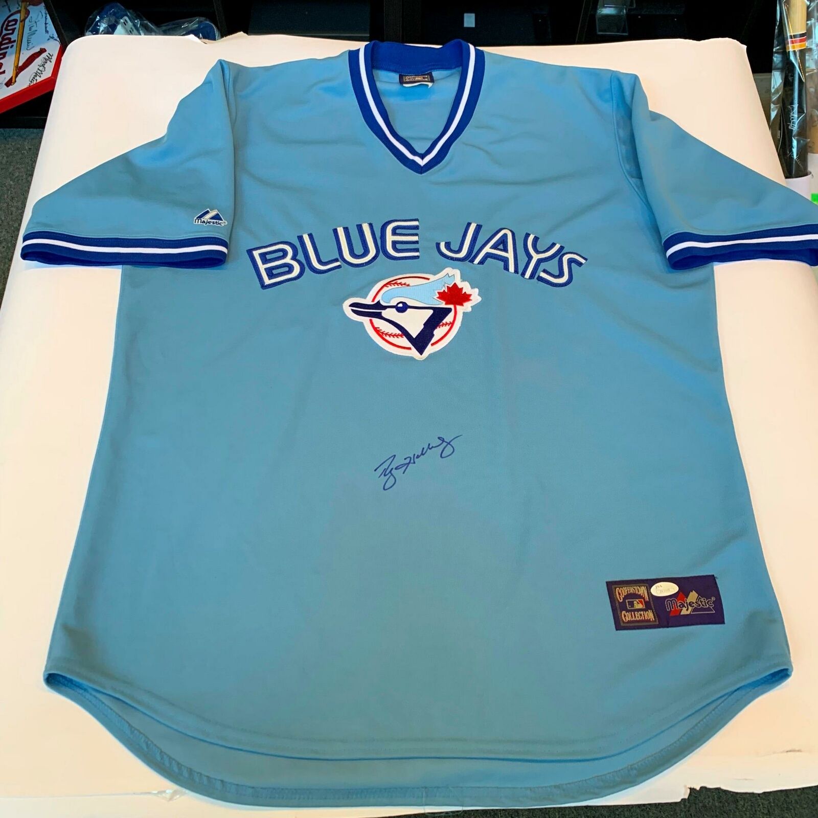 Rare Roy Halladay Signed Toronto Blue Jays Cooperstown Jersey With JSA —  Showpieces Sports