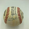 Lou Brock Signed Vintage National League Feeney Baseball Beckett Hologram