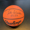 John Wooden UCLA Signed Rawlings Official NCAA Basketball With JSA COA