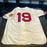 Stunning Bob Feller Signed Heavily Inscribed Cleveland Indians STAT Jersey JSA