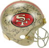 1989 San Francisco 49ers Super Bowl Champs Team Signed Game Helmet Beckett COA