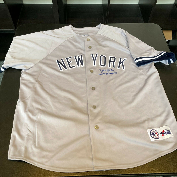 John Sterling "Voice Of The Yankees" Signed NY Yankees Derek Jeter Jersey JSA