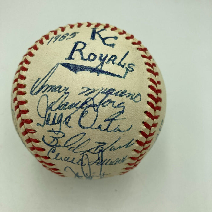 1985 Kansas City Royal World Series Champs Team Signed Baseball With JSA COA