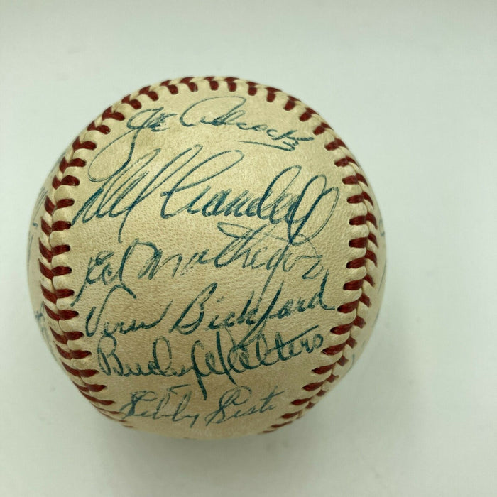 Beautiful 1953 Milwaukee Braves Team Signed National League Baseball JSA COA