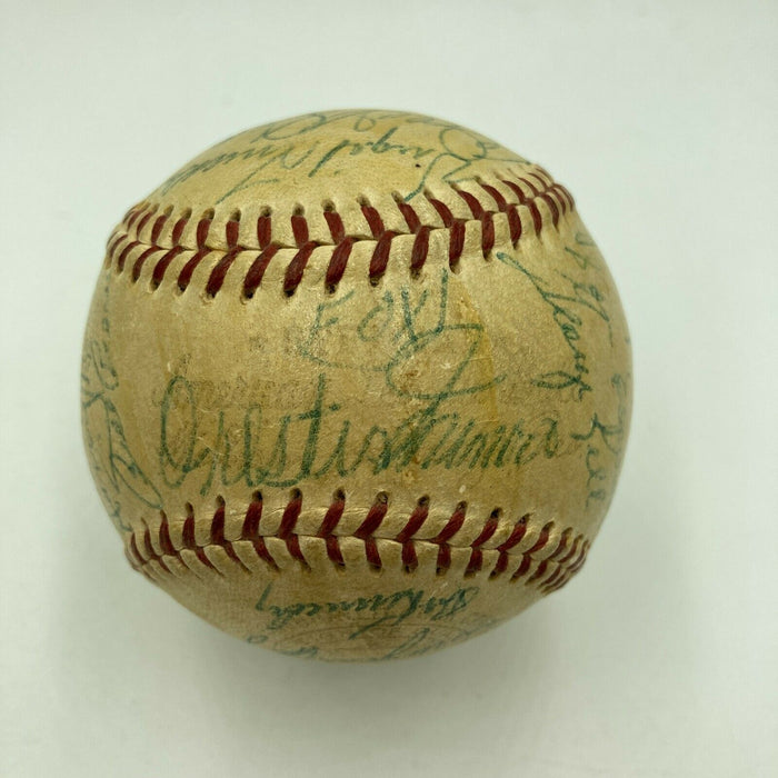 1953 Chicago White Sox Team Signed Autographed Baseball With Nellie Fox