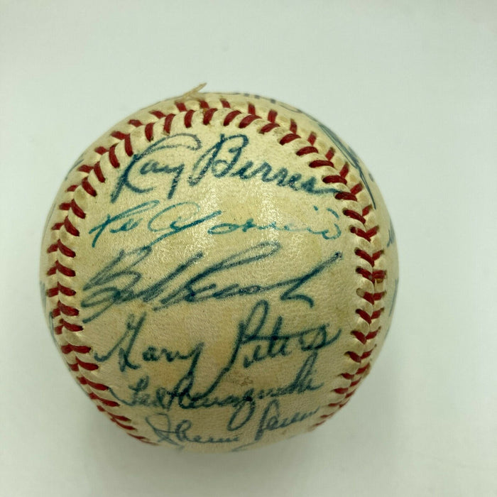 1952 Chicago White Sox Team Signed Autographed Baseball With Nellie Fox