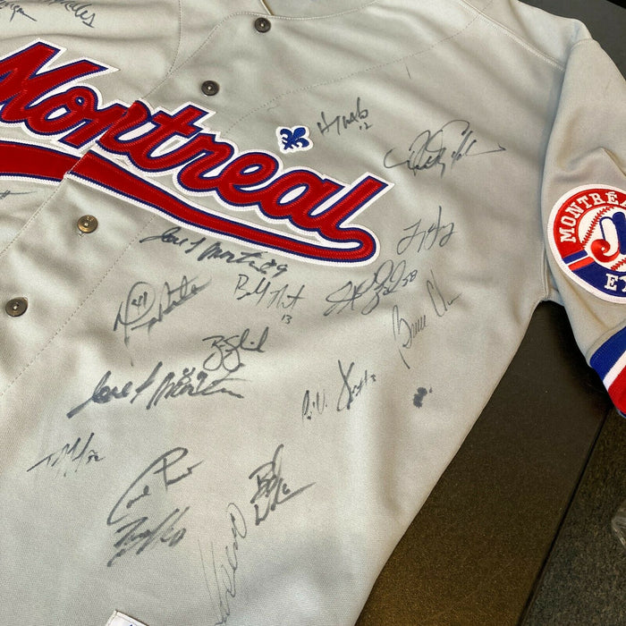 2002 Montreal Expos Team Signed Authentic Game Jersey Vladimir Guerrero JSA COA