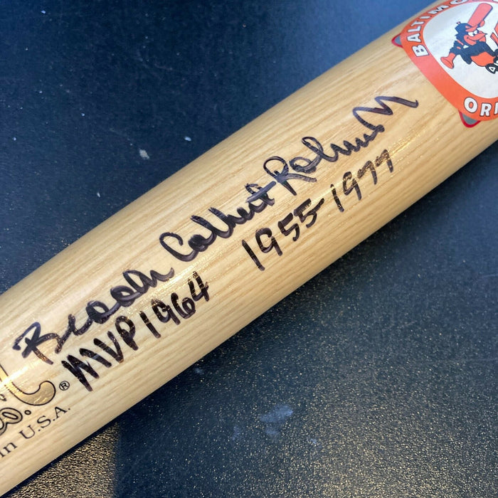 Brooks Calbert Robinson Jr. Full Name Signed Baltimore Orioles Bat JSA COA