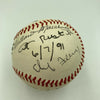 Jim Brown Hall Of Famers & Legends Signed Baseball With JSA COA NFL