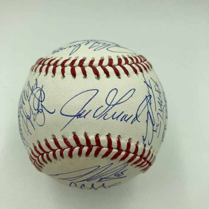 2014 New York Yankees Team Signed Baseball Derek Jeter Ichiro Suzuki Steiner COA