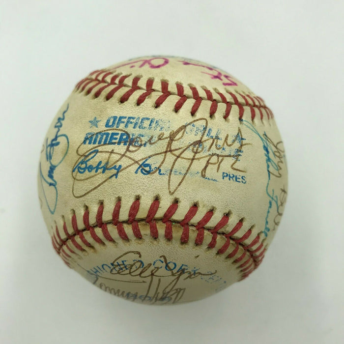 1988 Cleveland Indians Team Signed Official American League Baseball