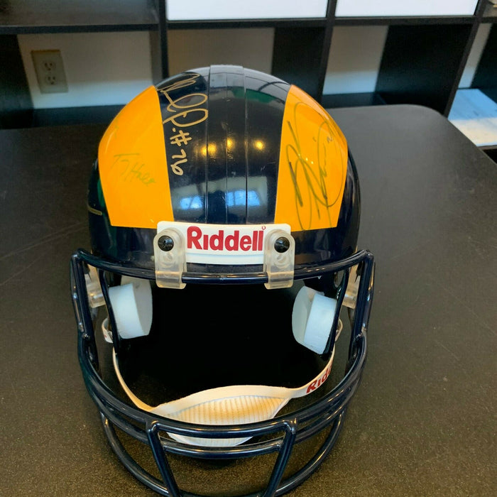 1999 - 2000 St. Louis Rams Super Bowls Champs Team Signed Full Size Helmet JSA