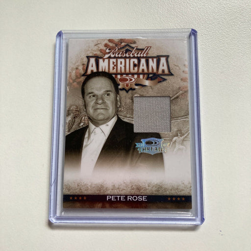 2008 Donruss Threads Americana Pete Rose #94/250 Game Used Jersey