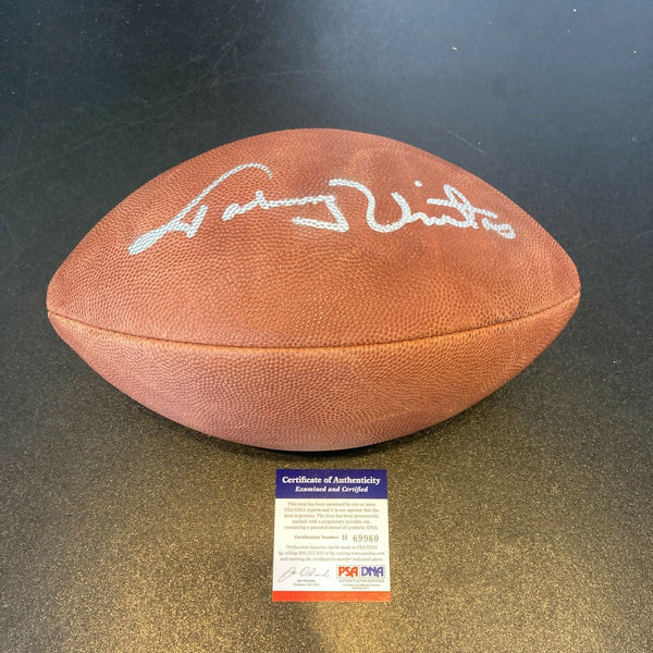 Beautiful Johnny Unitas Signed Wilson Official NFL Football PSA DNA COA