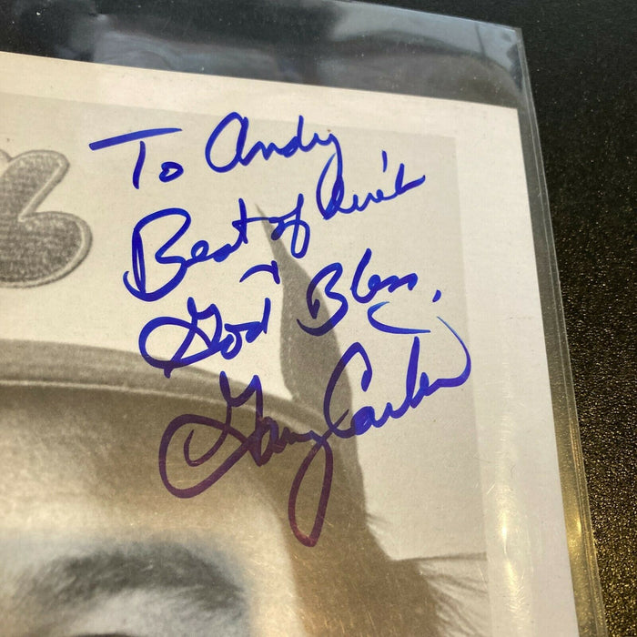 Gary Carter Signed Autographed Vintage Baseball Photo