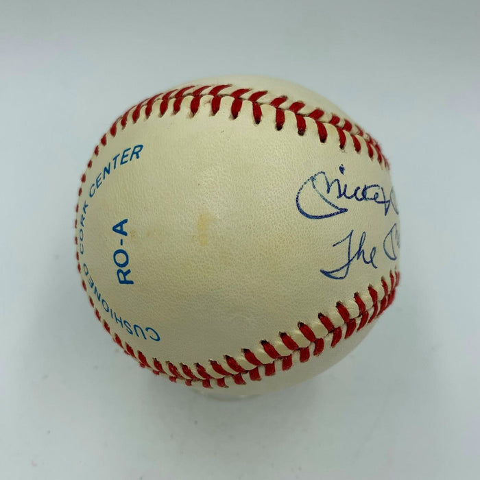 Beautiful Mickey Mantle "The Mick" Signed Inscribed Baseball With JSA COA