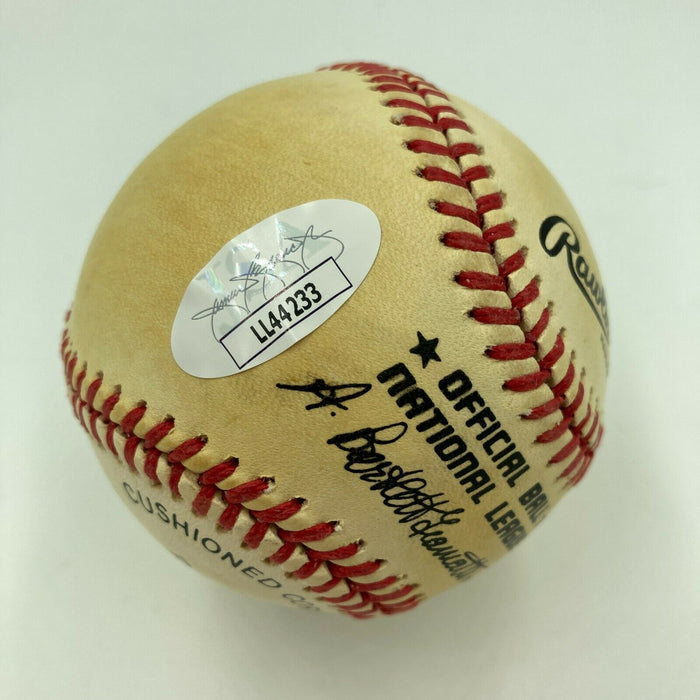 Lou Brock Signed Autographed Official Major League Baseball JSA COA