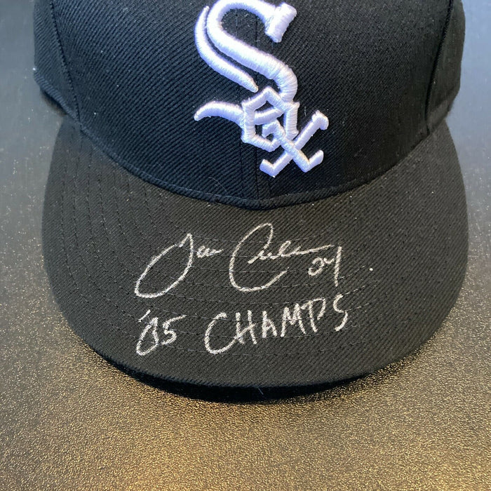 Joe Crede "2005 World Series Champs" Signed Chicago White Sox Hat Steiner COA