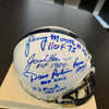 Penn State Nittany Lions HOF Signed Mini Helmet Jack Hamm Franco Harris JSA COA