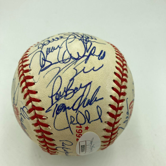 1992 Toronto Blue Jays World Series Champs Team Signed W.S. Baseball JSA COA