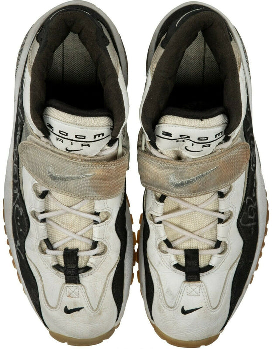 1990's Jerome Bettis Signed Game Used Pittsburgh Steelers Sneakers Beckett COA