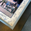 1986 New York Giants Super Bowl Champs Team Signed Framed 21x26 Photo Steiner