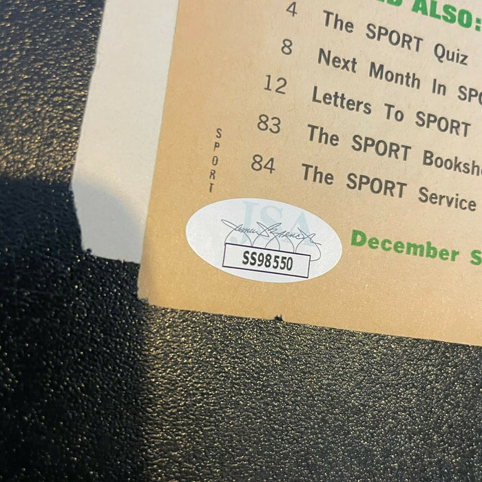 Joe Namath Signed Autographed 1960's Sport Magazine JSA COA