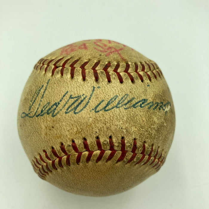 Ted Williams Signed Game Used 1959 American League Harridge Baseball JSA COA