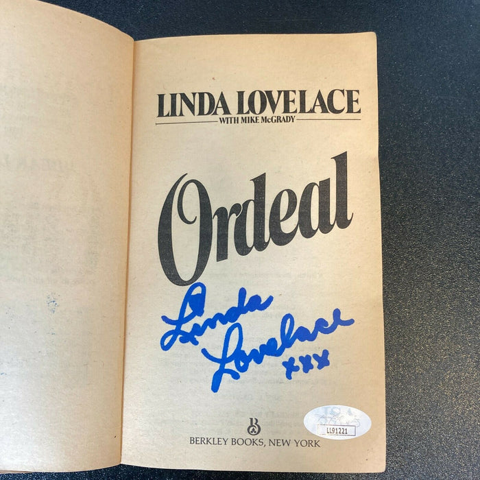 Linda Lovelace Ordeal Signed Autographed Vintage Book With JSA COA