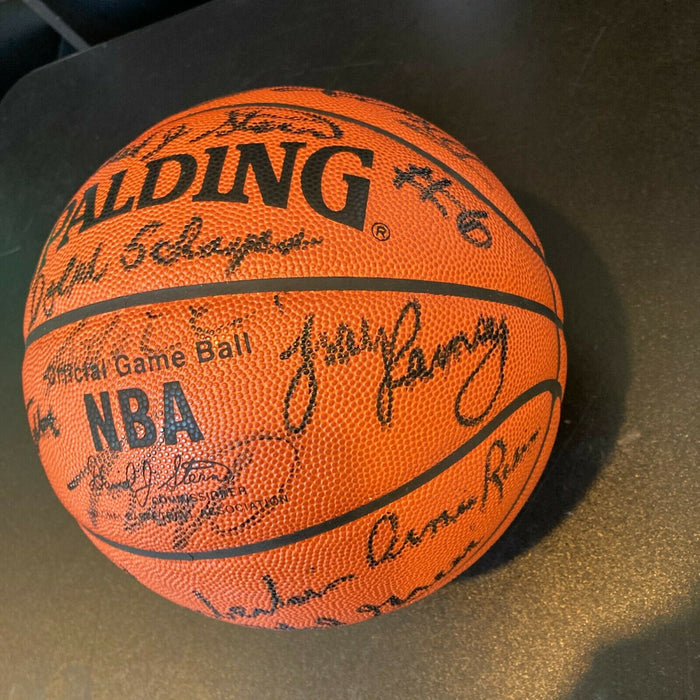 Wilt Chamberlain Bill Russell NBA Legends Signed 30th Anniversary Basketball JSA
