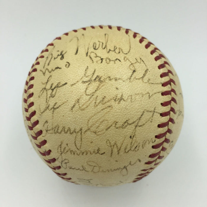 Magnificent 1939 Cincinnati Reds NL Champs Team Signed Baseball PSA DNA COA