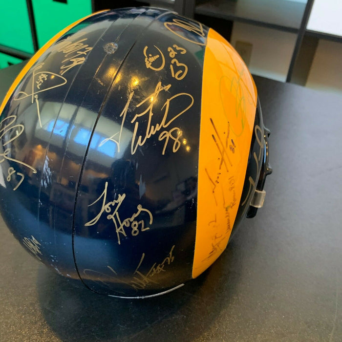 1999 - 2000 St. Louis Rams Super Bowls Champs Team Signed Full Size Helmet JSA