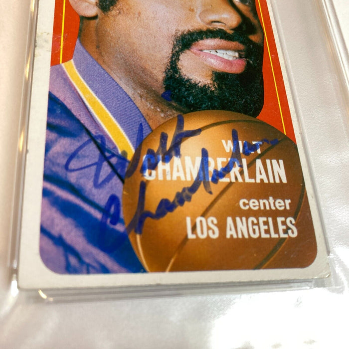 1970-71 Topps Wilt Chamberlain Signed Auto Basketball Card PSA DNA RARE!