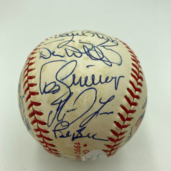 1992 Toronto Blue Jays World Series Champs Team Signed W.S. Baseball JSA COA