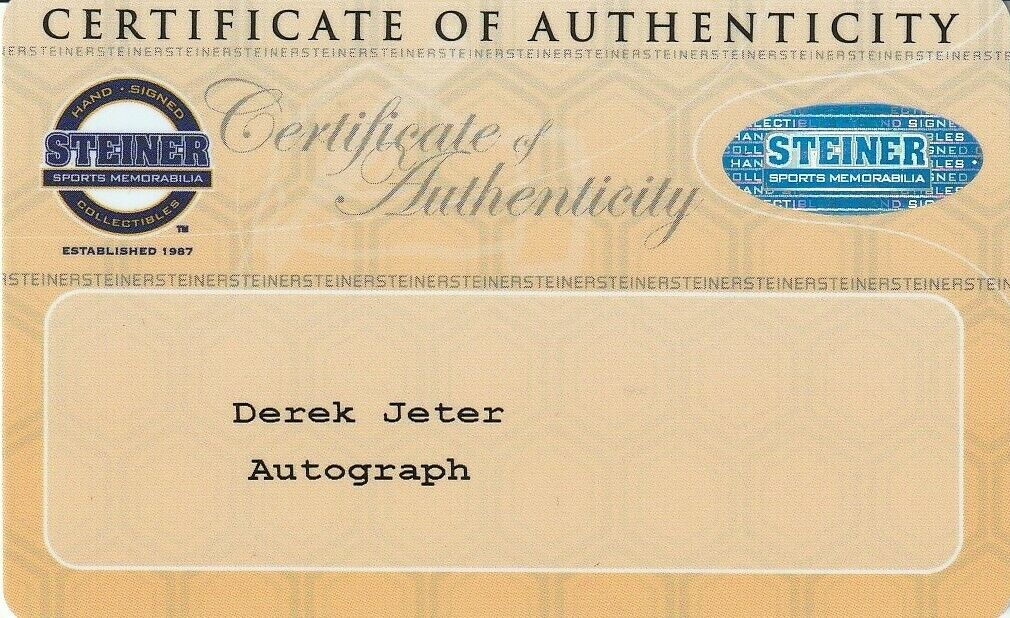 Historic Derek Jeter 3,000th Hit At Bat Signed Game Used Baseball Steiner COA