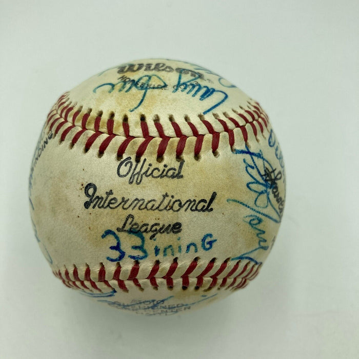 1981 Rochester Red Wings Signed Baseball Cal Ripken Jr. Longest Game In History
