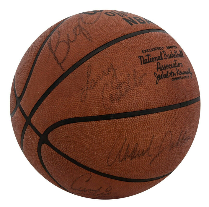 1973-74 Milwaukee Bucks Team Signed NBA Basketball Kareem Abdul Jabbar JSA COA