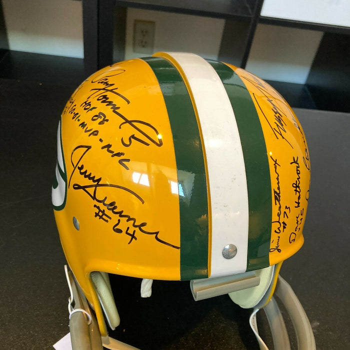 1966 Green Bay Packers Super Bowl 1 Champs Team Signed Authentic Helmet JSA COA