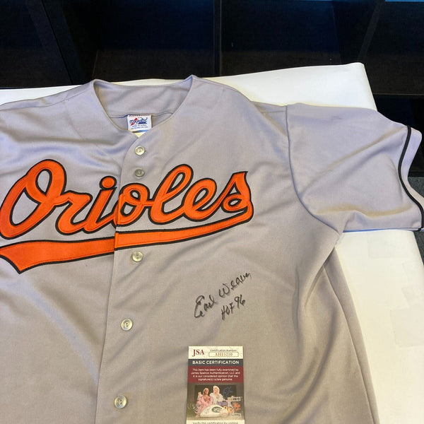 Earl Weaver Hall Of Fame 1996 Signed Baltimore orioles Jersey JSA COA